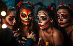 makijaż na halloween łatwy